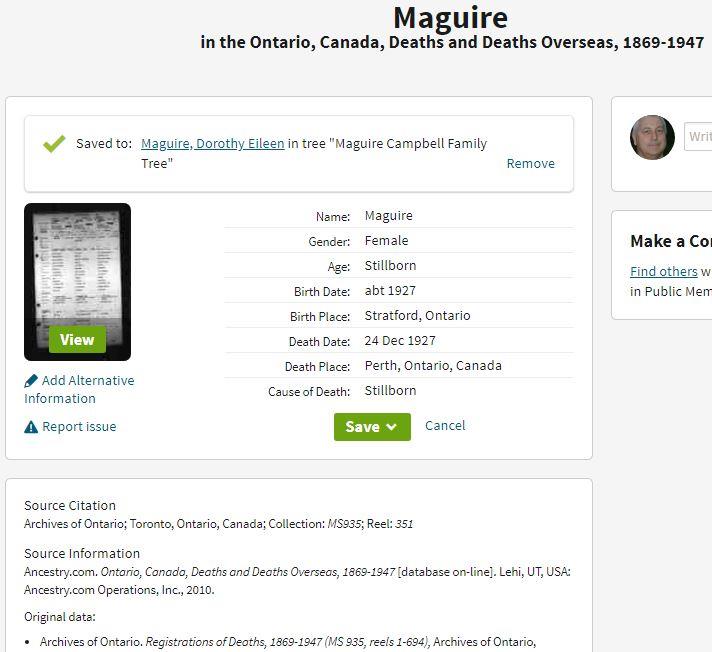 Maguire_Dorothy Eileen_1927Dec24_StratfordCanada